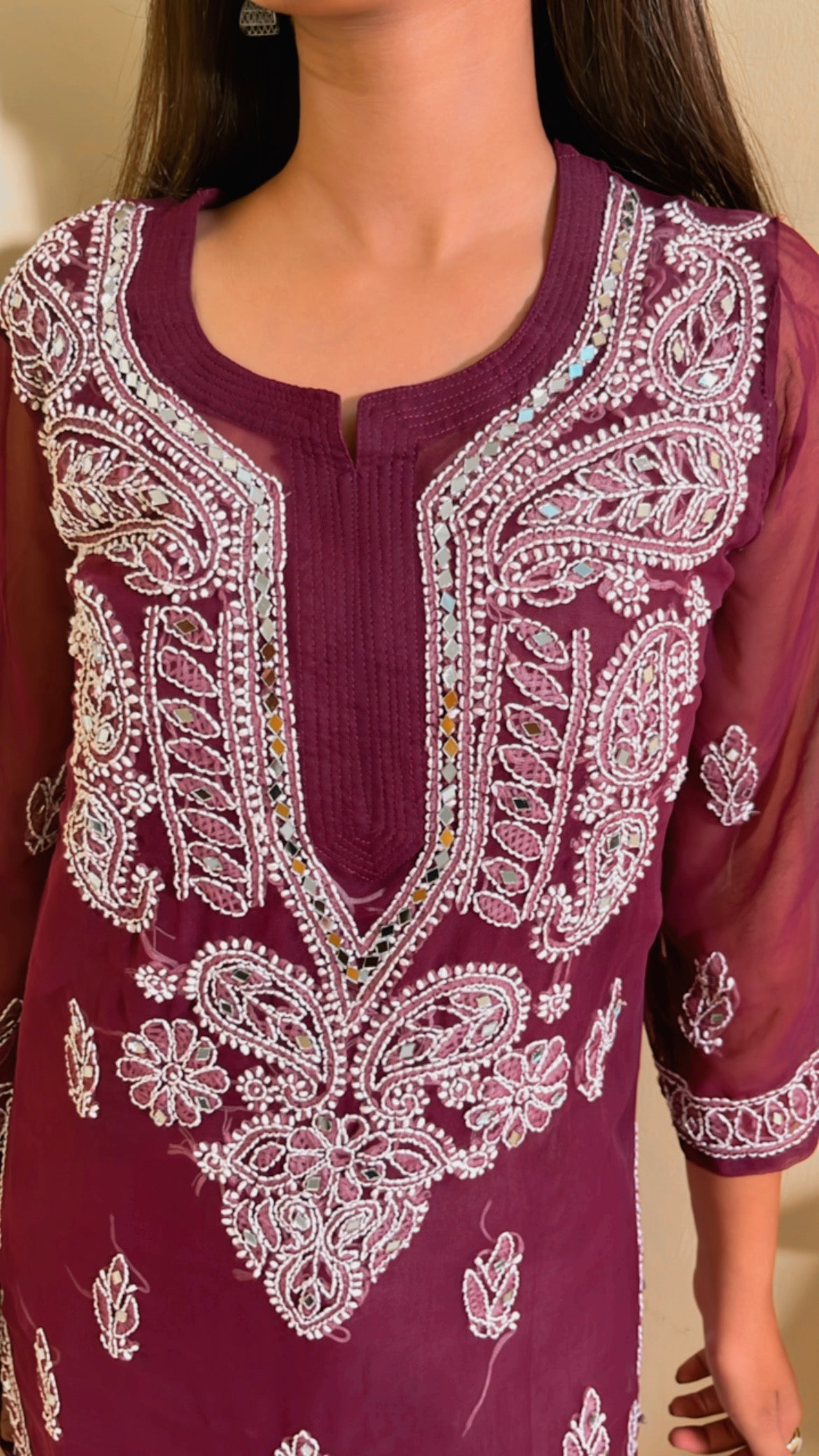 Urvi Gota Patti Kurti With  FREE Inner