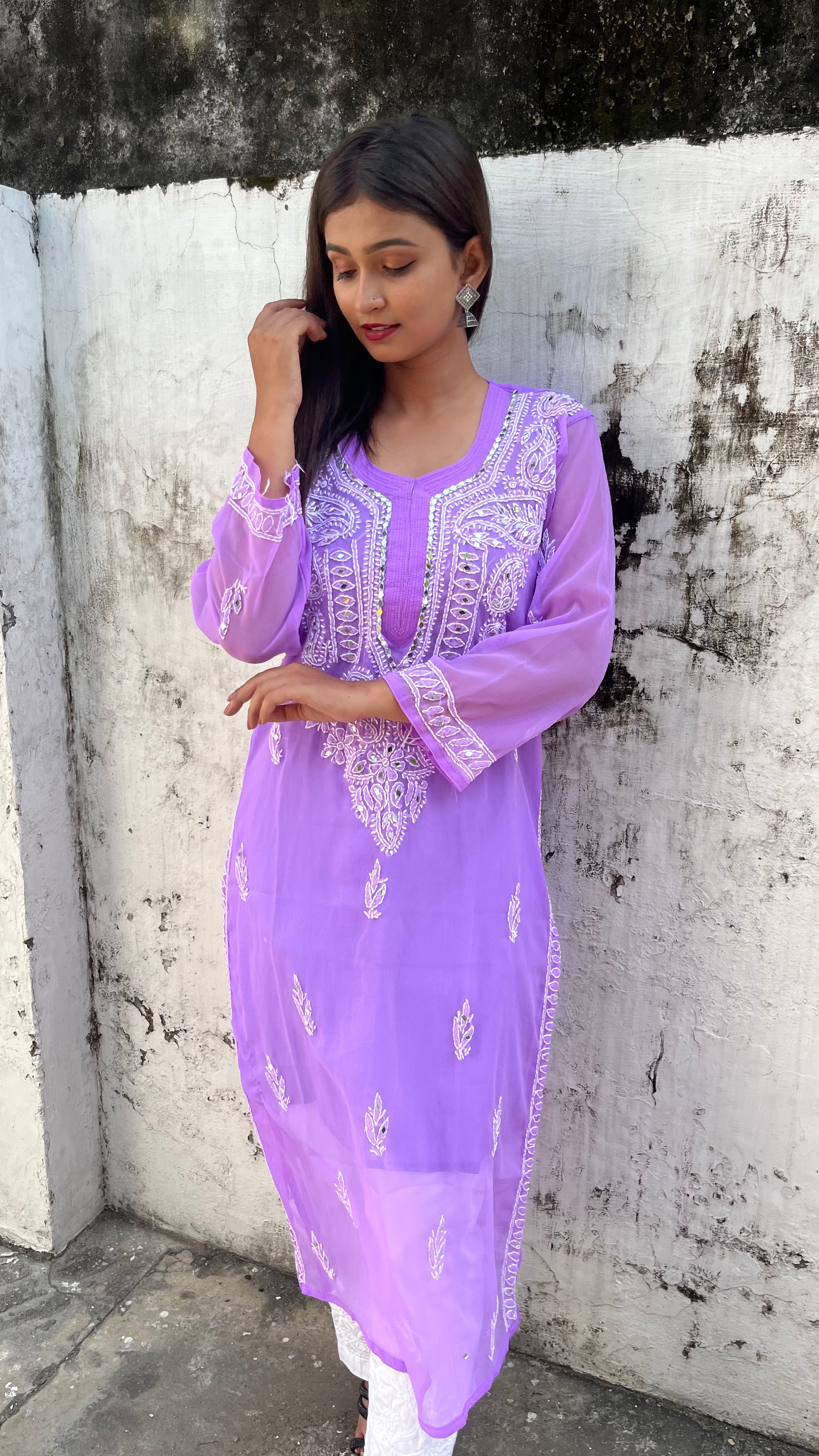 Urvi Gota Patti Kurti With  FREE Inner