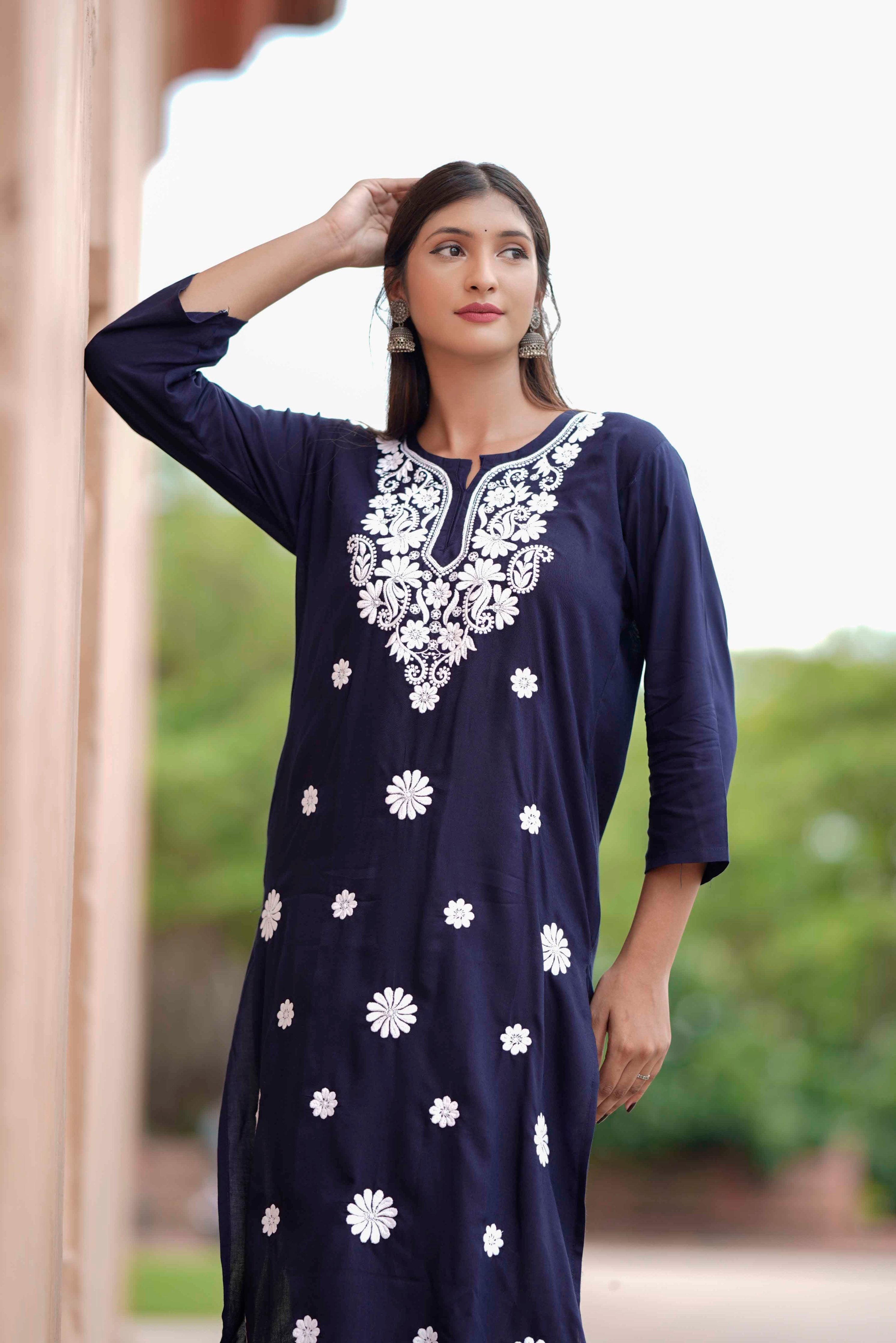 NAZAKAT NOOR CHIKANKARI MODAL CO-ORD SET