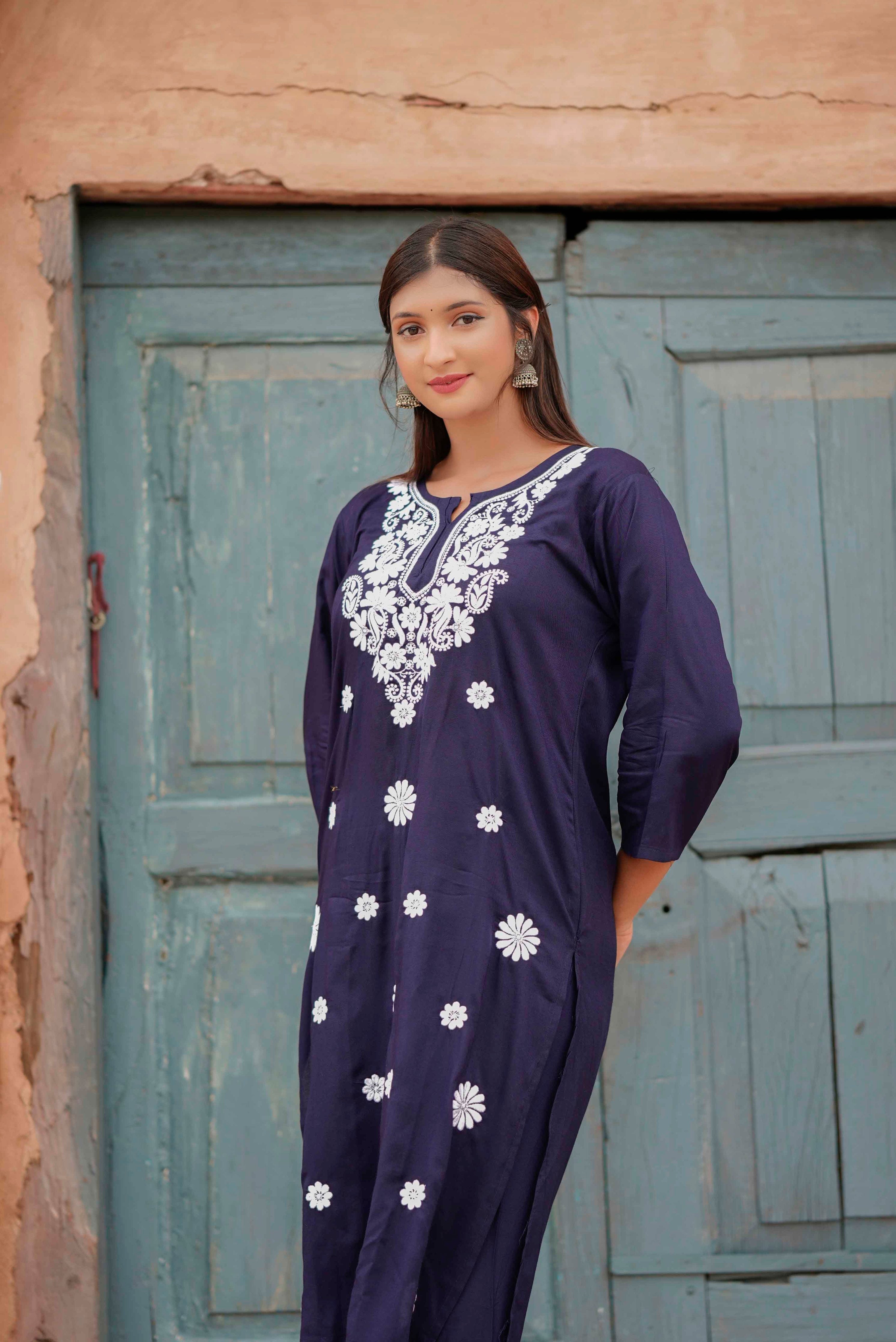 NAZAKAT NOOR CHIKANKARI MODAL CO-ORD SET