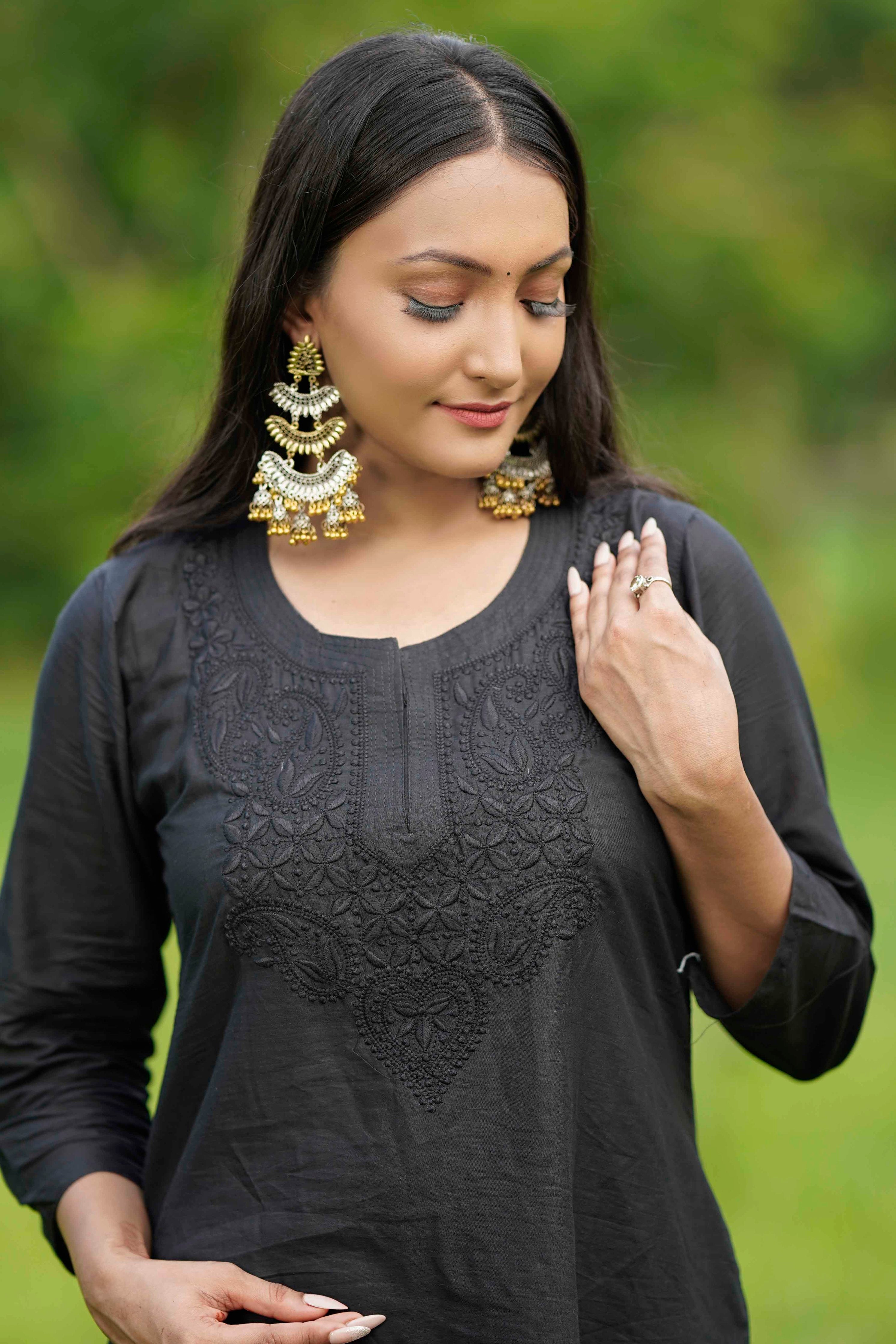 Black & Blue Chikankari Combo