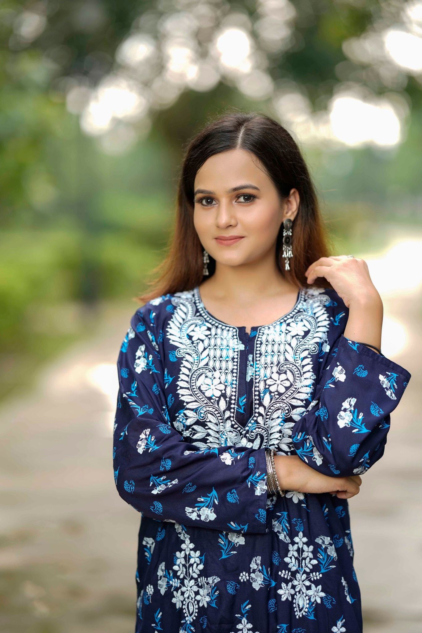 Sea Aura Straight Kurti