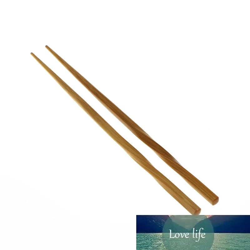 1 Pair Natural Handmade Natural Wavy Wood Chopsticks Healthy Chinese Chop Sticks Reusable Hashi Sushi Food Stick Gift Tableware