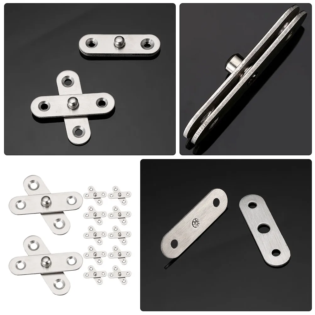 Self Closing Cabinet Hinges - 360 Degree Pivot Hinges for Cabinet Doors, Concealed Rotating Hinges for Folding Applications, Includes Screws