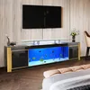 10 Gallon Fish Aquarium Stand - Elegant Glass Fish Tank with Cabinet Stand for Living Room Décor