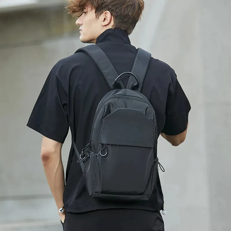 Mens Outdoor Backpacks: Compact Oxford Cloth Mini Rucksack, Shoulder Backpack for Men, Lightweight Travel Bag for Daily Use