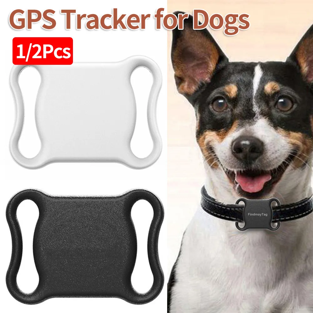 1/2Pcs GPS Tracker for Dogs Pet GPS Location Tracker Bluetooth-Compatible Locator Real-Time Global Location Tracker APP Track
