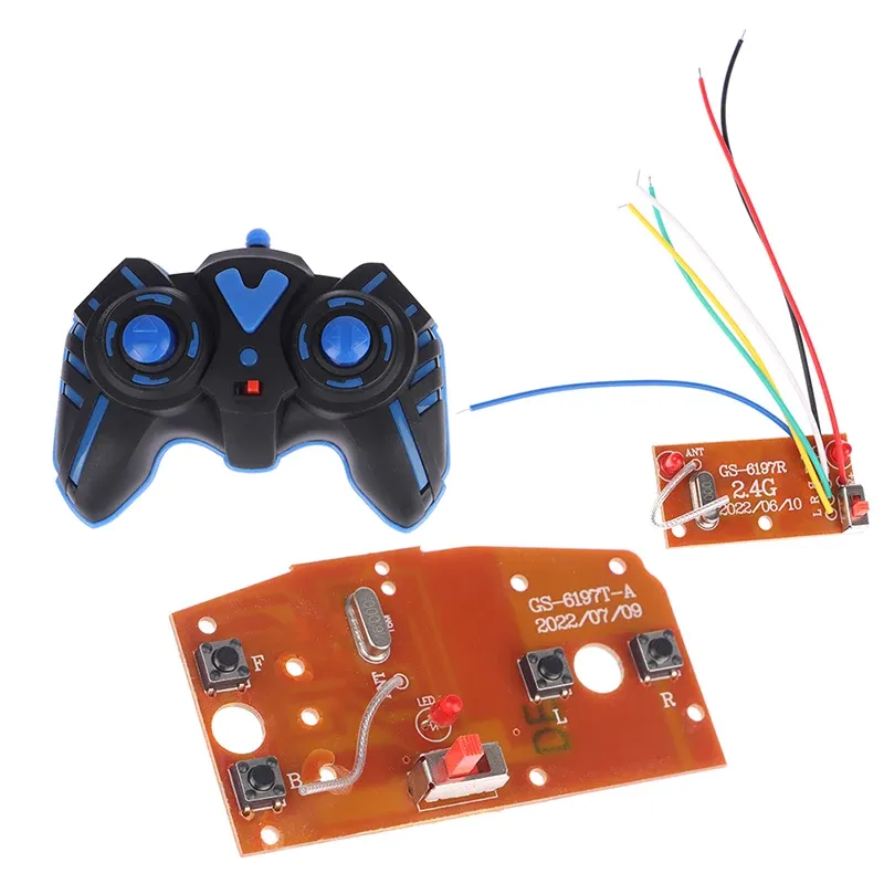 Radio Control Car Kits to Build: 2.4G 4CH Remote Control Circuit Board with Antenna for RC Car Modification